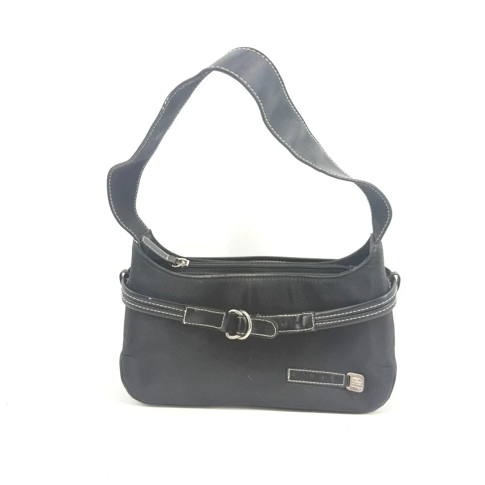 Bongo Y2K 90s Purse Black Small Mini Shoulder Bag Buckle